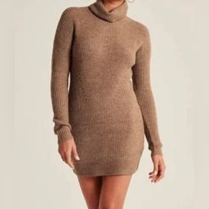Abercrombie and Fitch Light Brown turtleneck sweater dress